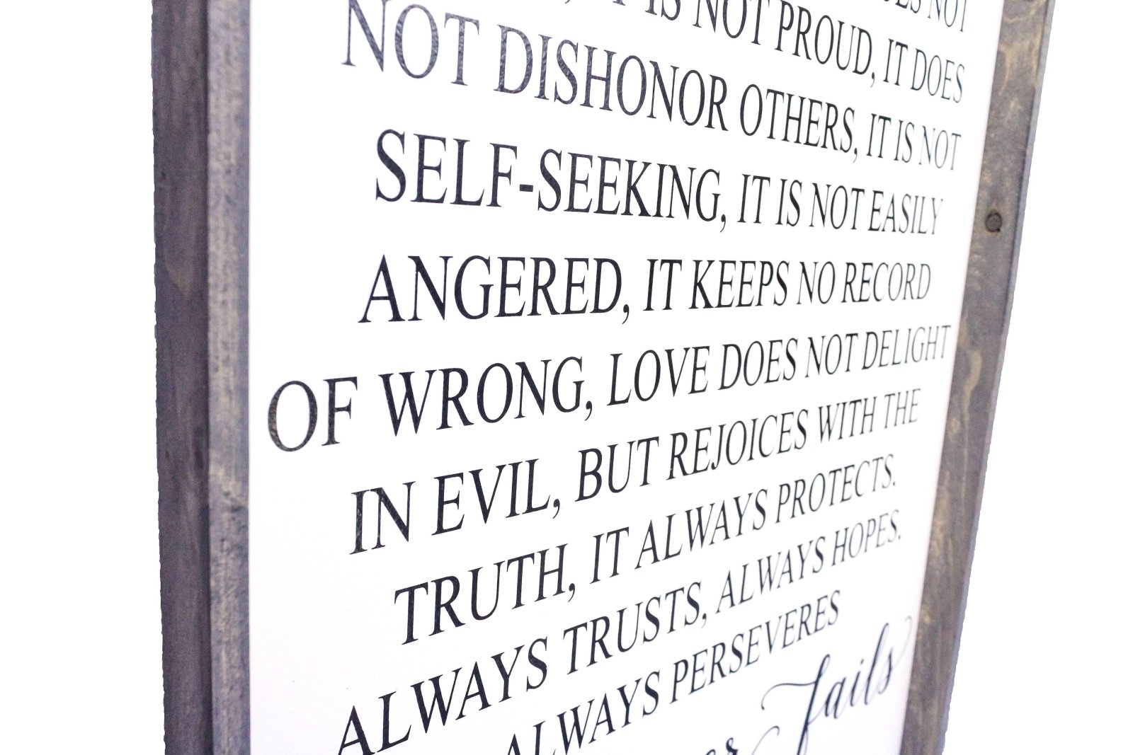 Corinthians Verse | Wood Sign farmhouse signs, rustic signs, joanna gaines style signs, farmhouse decor, Farmhouse style