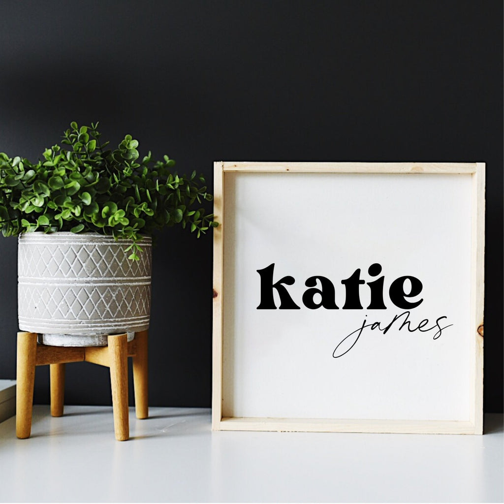 Custom Baby Name Sign - WilliamRaeDesigns