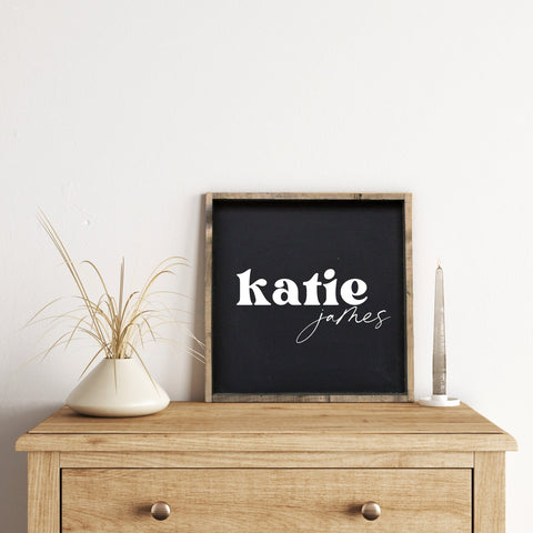 Custom Baby Name Sign - WilliamRaeDesigns