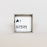 WilliamRaeDesigns Classic Gray Dad Definition | Wood Sign