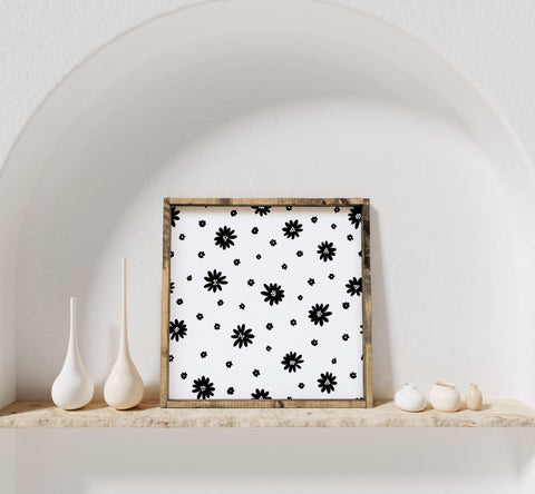 Daisy Pattern | Wood Sign - WilliamRaeDesigns