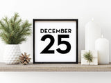 WilliamRaeDesigns Ebony December 25 |  Wood Sign