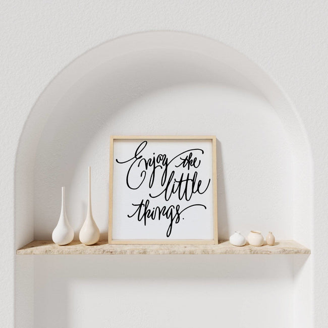 WilliamRaeDesigns Natural Enjoy the Little Things | Wood Sign