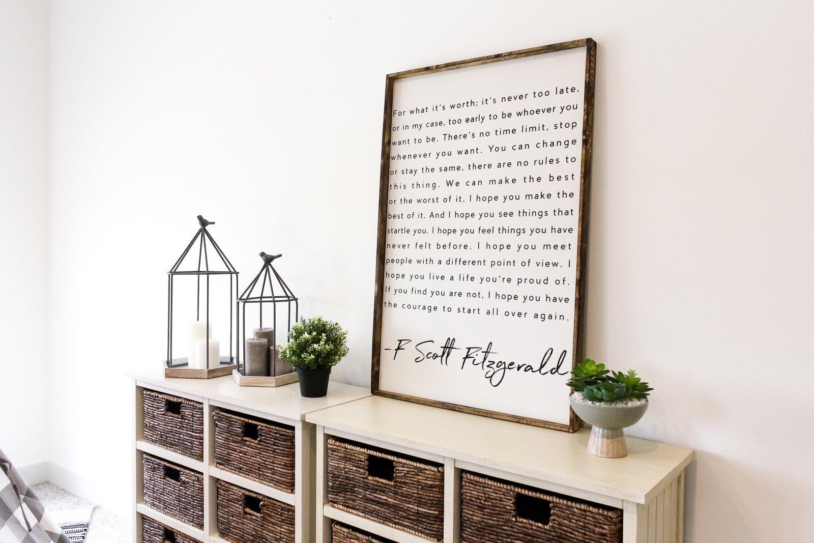 F. Scott Fitzgerald | Wood Sign - WilliamRaeDesigns