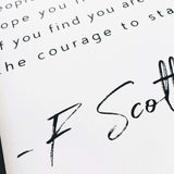 Williamrae Designs Wood Signs F. Scott Fitzgerald | Wood Sign