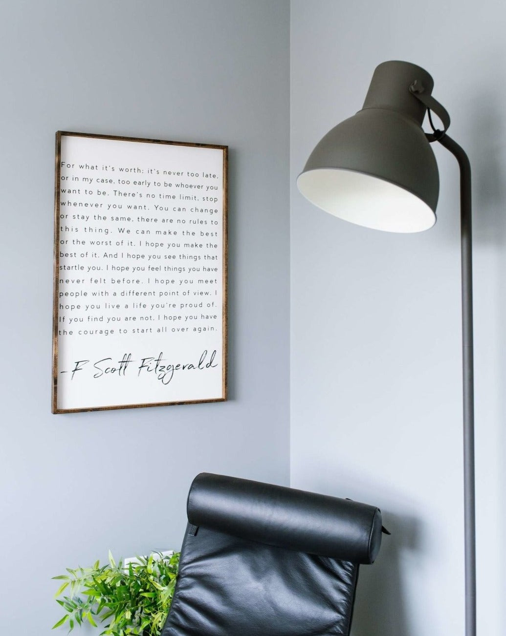 Williamrae Designs Wood Signs F. Scott Fitzgerald | Wood Sign