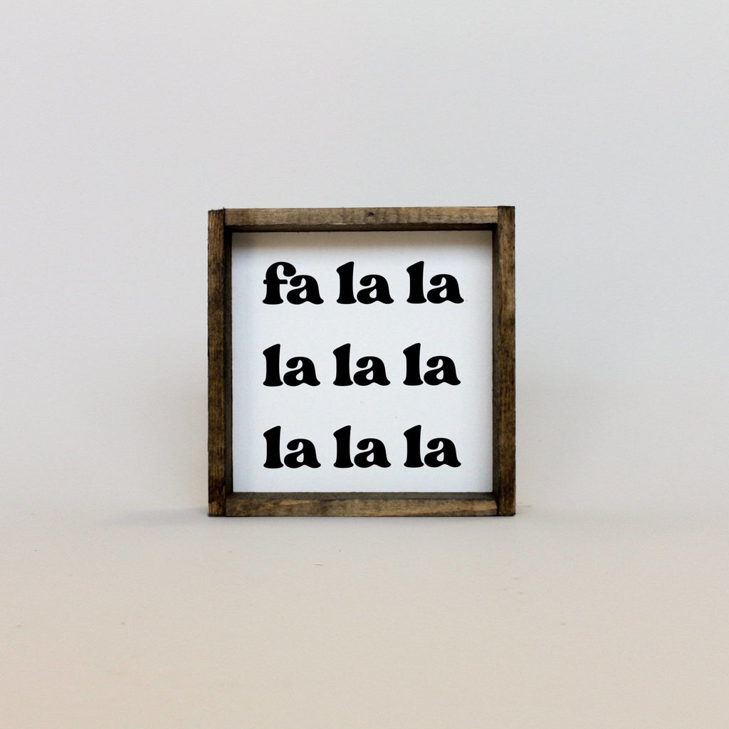 WilliamRaeDesigns Fa la la la la |  Wood Sign