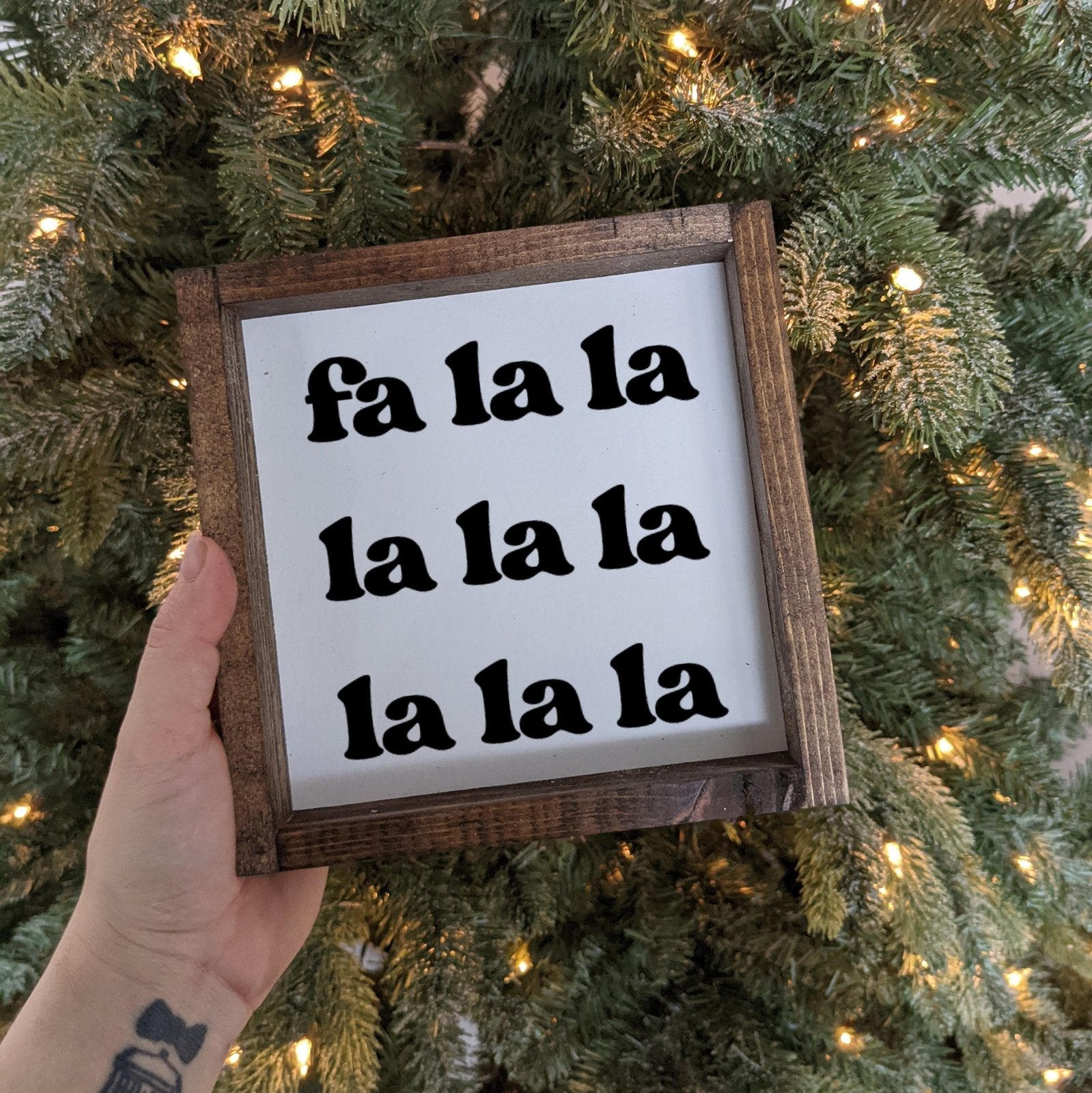 Fa la la la la Wood Sign - WilliamRaeDesigns