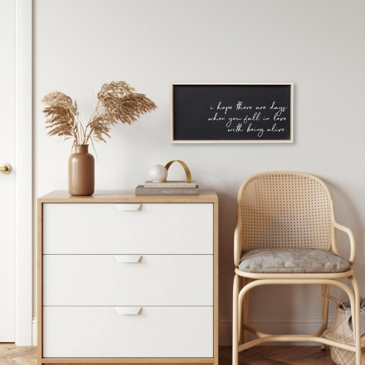 Williamrae Designs Wood Signs Natural Fall In Love With Being Alive | Wood Sign