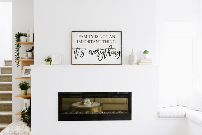 Family is Not an Important Thing Wood Sign - WilliamRaeDesigns