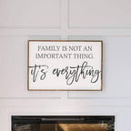 Family is Not an Important Thing | Wood Sign farmhouse signs, rustic signs, joanna gaines style signs, farmhouse decor, Farmhouse style