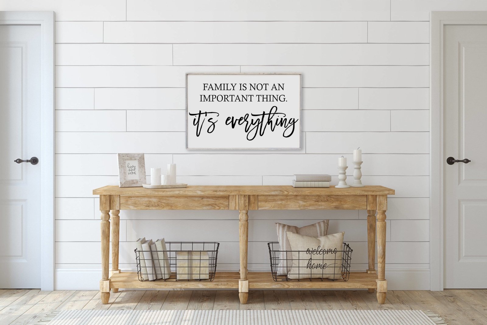 Williamrae Designs Wood Signs Classic Gray Family is Not an Important Thing | Wood Sign