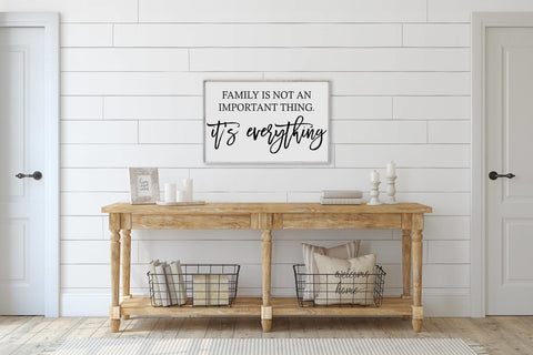 Williamrae Designs Wood Signs Classic Gray Family is Not an Important Thing | Wood Sign