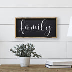 WilliamRaeDesigns Black / Dark Walnut Family | Wood Sign