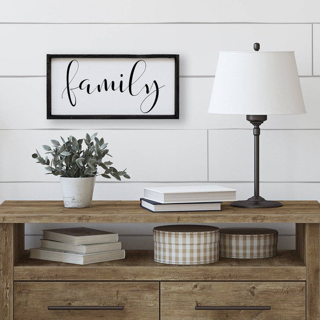 WilliamRaeDesigns White / Ebony Family | Wood Sign