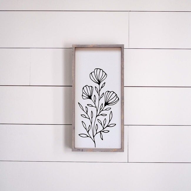 Flower Bouquet | Wood Sign - WilliamRaeDesigns