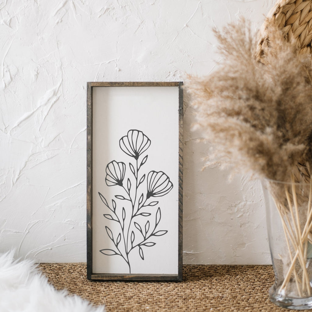 Flower Bouquet | Wood Sign - WilliamRaeDesigns