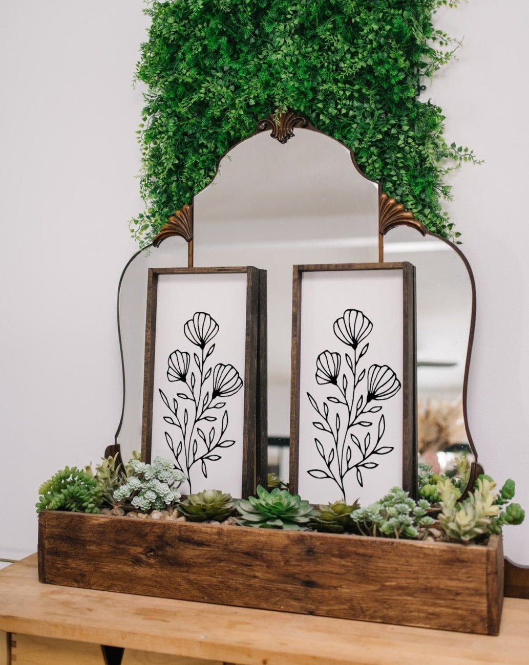 Flower Bouquet | Wood Sign - WilliamRaeDesigns