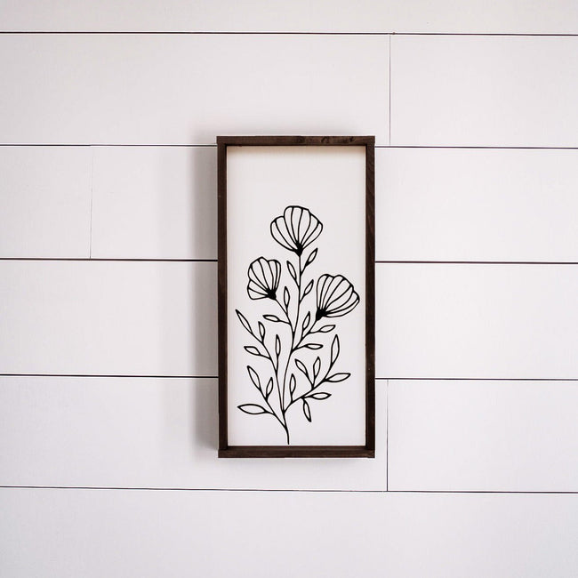 Flower Bouquet | Wood Sign - WilliamRaeDesigns