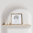 WilliamRaeDesigns Dark Walnut Flower Girl Beth | Wood Sign