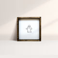 WilliamRaeDesigns Dark Walnut Ghost Mini Wood Sign
