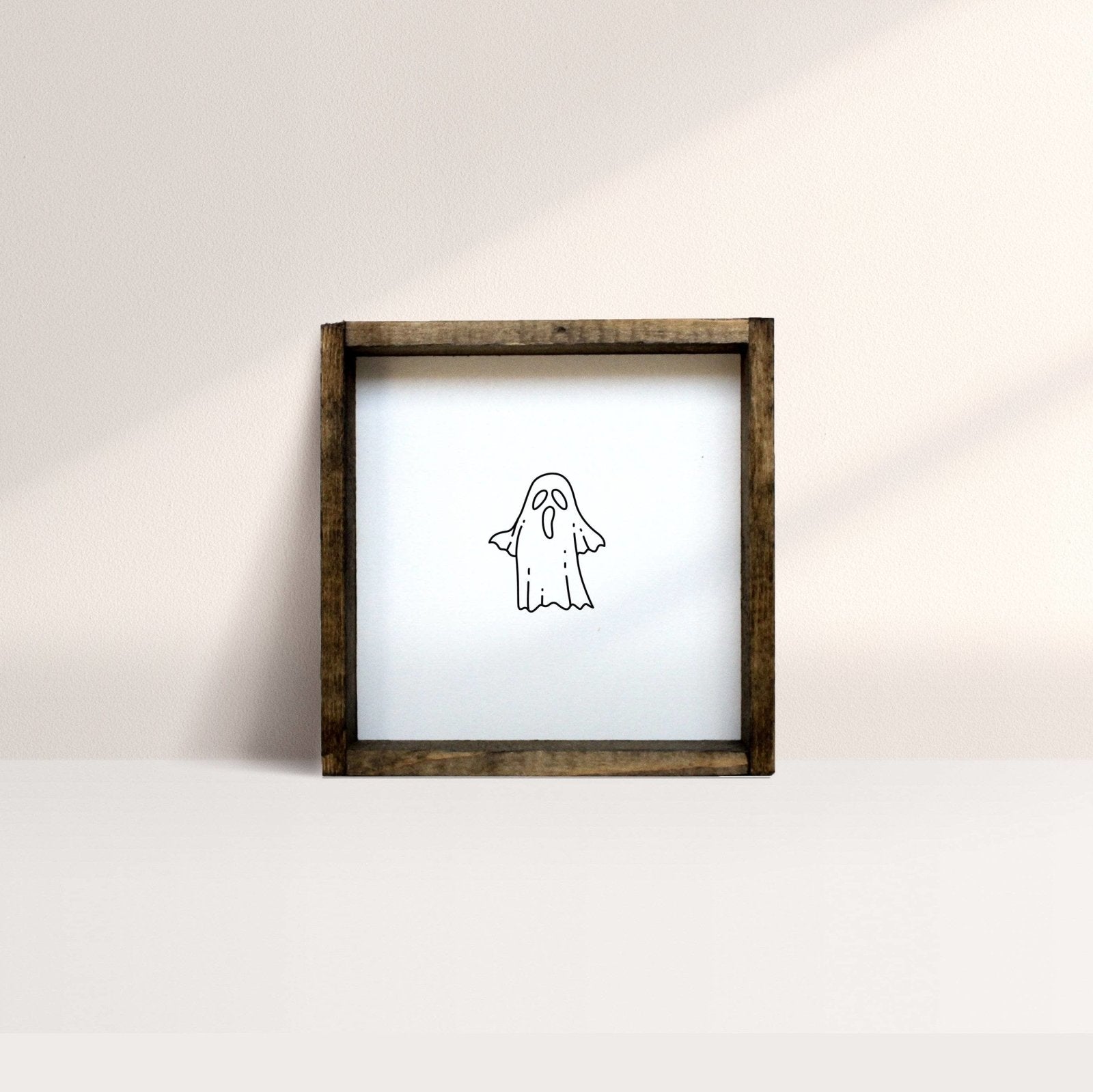 WilliamRaeDesigns Dark Walnut Ghost Mini Wood Sign