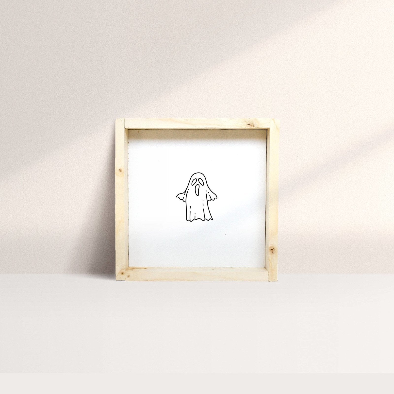 WilliamRaeDesigns Natural Ghost Mini Wood Sign