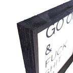 Go Out & Fuck Shit Up | Wood Sign farmhouse signs, rustic signs, joanna gaines style signs, farmhouse decor, Farmhouse style