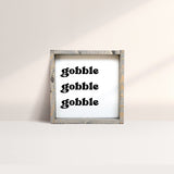 WilliamRaeDesigns Classic Gray Gobble Gobble Gobble | Wood Sign