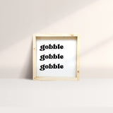 WilliamRaeDesigns Natural Gobble Gobble Gobble | Wood Sign