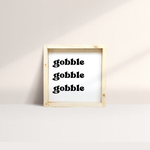 WilliamRaeDesigns Natural Gobble Gobble Gobble | Wood Sign