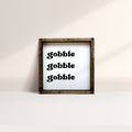 WilliamRaeDesigns Dark Walnut Gobble Gobble Gobble | Wood Sign