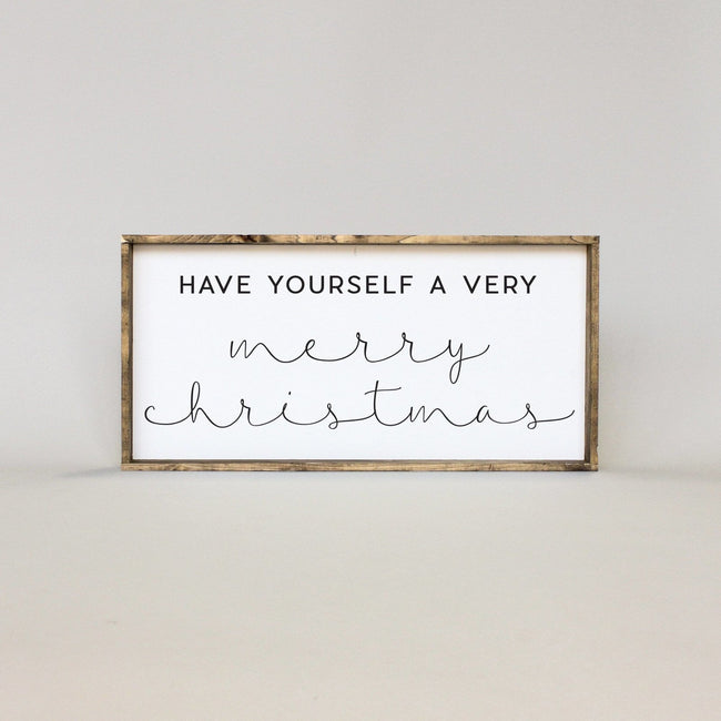 WilliamRaeDesigns Dark Walnut Have Yourself A Very Merry Christmas |  Wood Sign