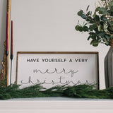 WilliamRaeDesigns Dark Walnut Have Yourself A Very Merry Christmas |  Wood Sign