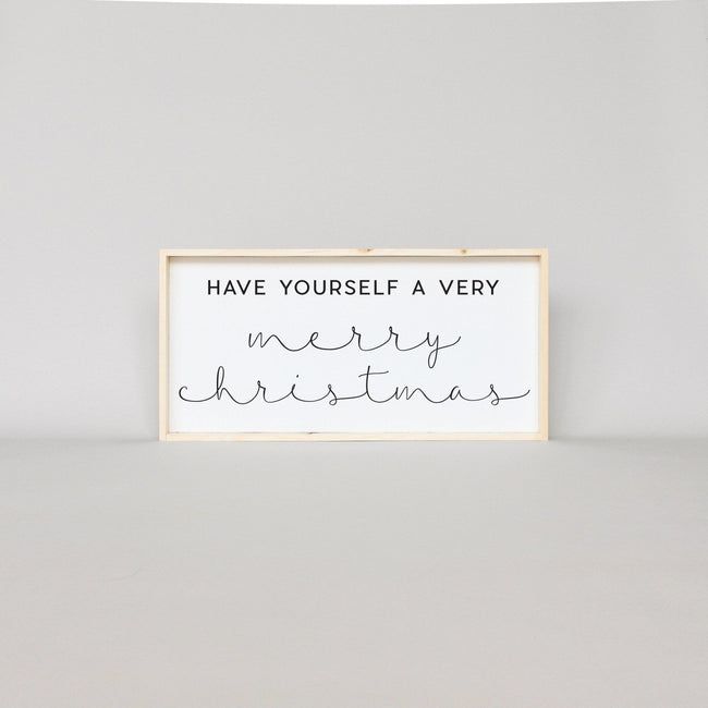 WilliamRaeDesigns Natural Have Yourself A Very Merry Christmas |  Wood Sign