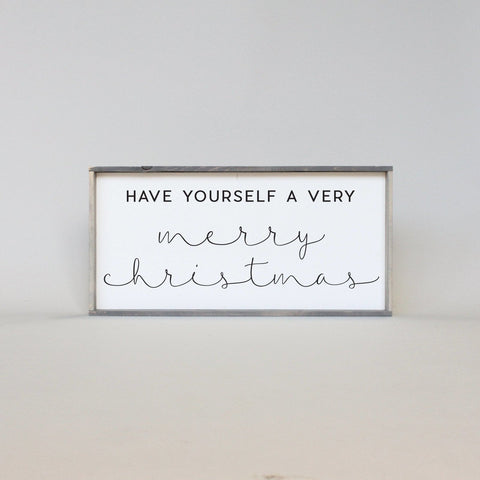 WilliamRaeDesigns Classic Gray Have Yourself A Very Merry Christmas |  Wood Sign