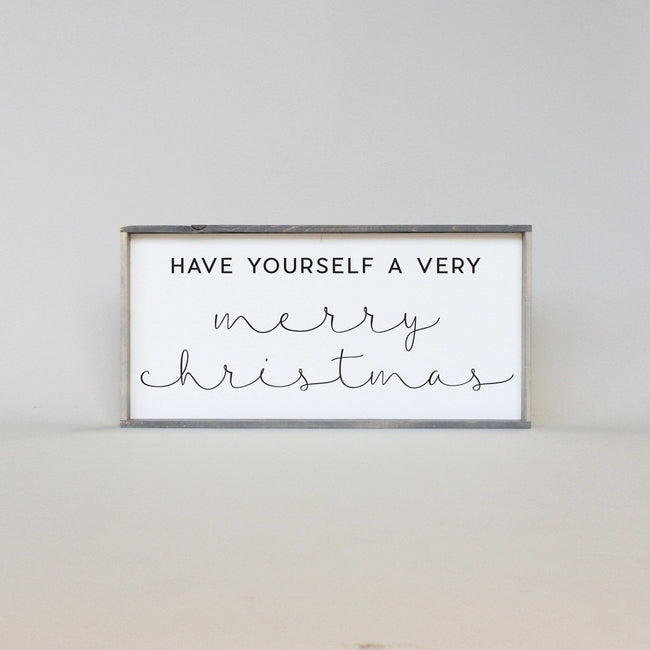WilliamRaeDesigns Classic Gray Have Yourself A Very Merry Christmas |  Wood Sign