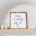 WilliamRaeDesigns Dark Walnut Home is Where My Cat is | Wood Sign