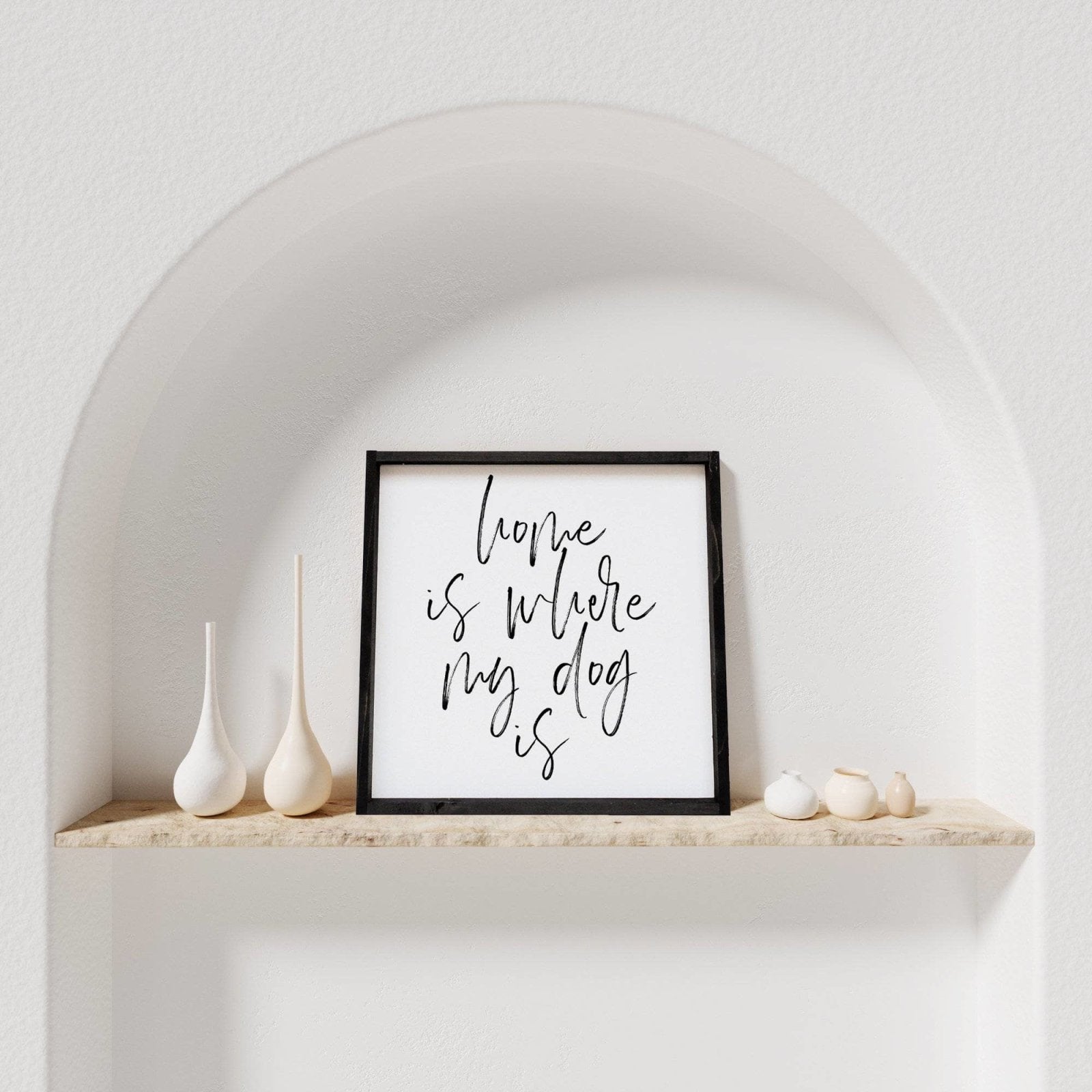 WilliamRaeDesigns Ebony Home is Where My Dog is | Wood Sign