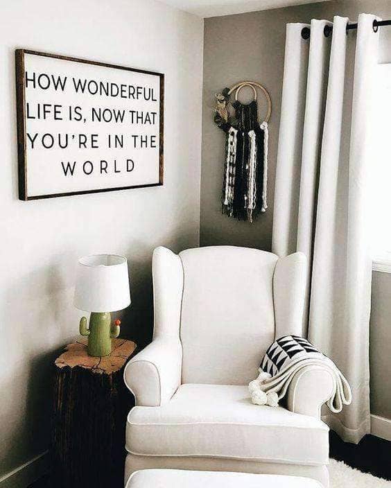 How Wonderful Life Is Now That You're in the World | Wood Sign farmhouse signs, rustic signs, joanna gaines style signs, farmhouse decor, Farmhouse style