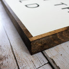 How Wonderful Life Is Now That You're in the World Wood Sign - WilliamRaeDesigns