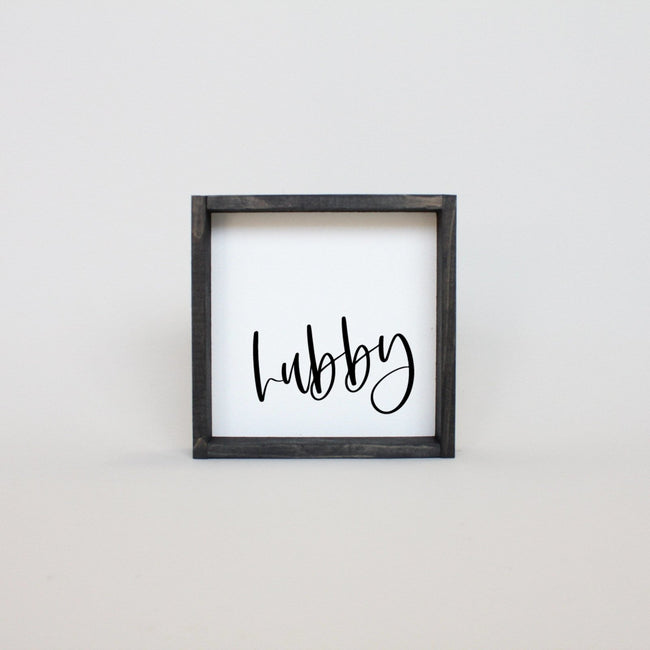 WilliamRaeDesigns Ebony Hubby | Wood Sign