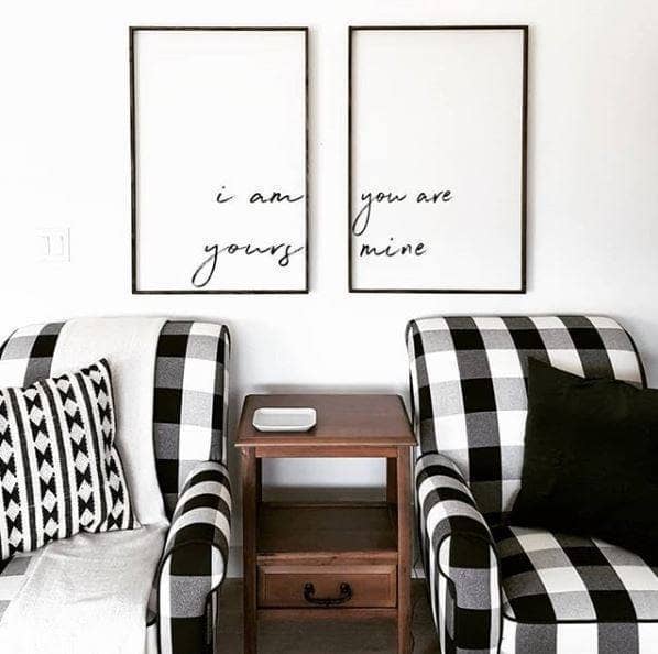 I Am Yours, You Are Mine Set | Wood Sign(s) farmhouse signs, rustic signs, joanna gaines style signs, farmhouse decor, Farmhouse style