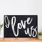 WilliamRaeDesigns I Love Us | Wood Sign