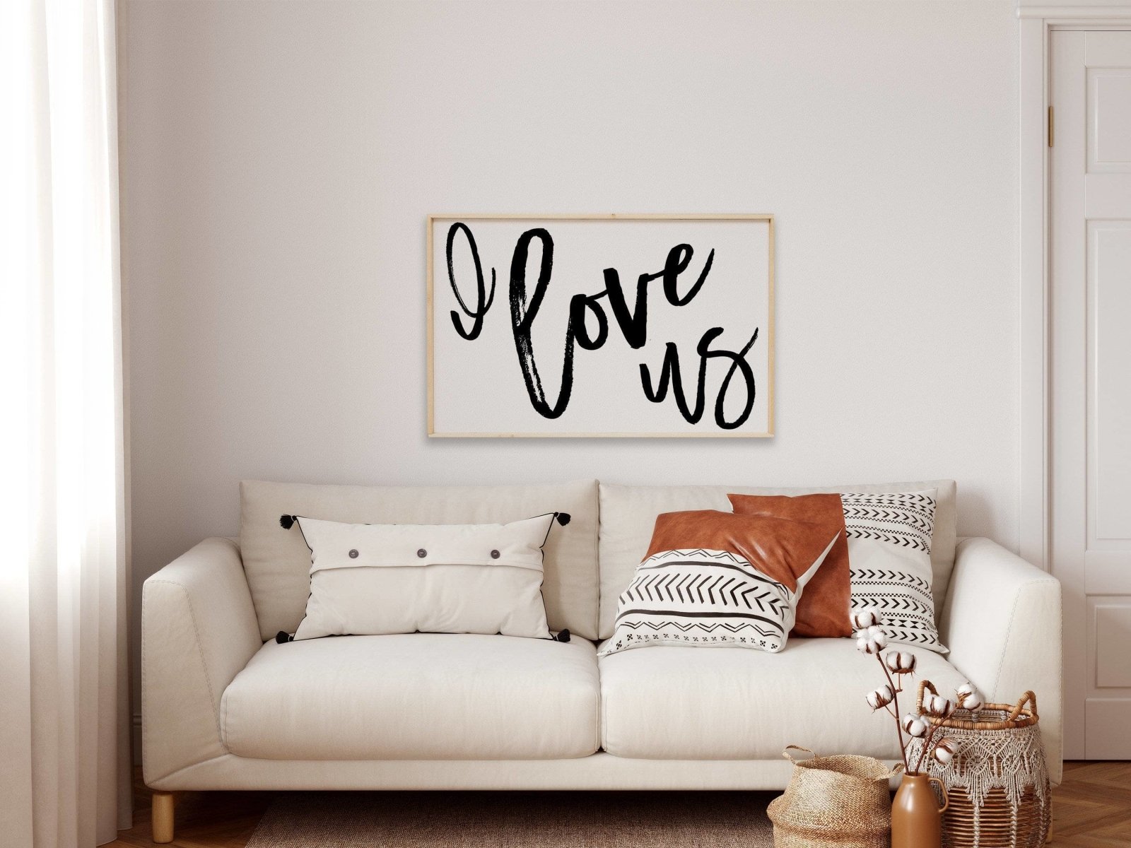 WilliamRaeDesigns White / Natural I Love Us | Wood Sign