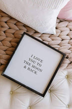 I Love You To The Moon & Back | Wood Sign farmhouse signs, rustic signs, joanna gaines style signs, farmhouse decor, Farmhouse style