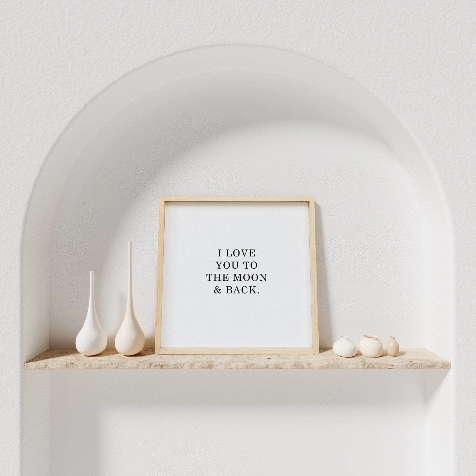 WilliamRaeDesigns Wood Signs Natural I Love You To The Moon & Back | Wood Sign