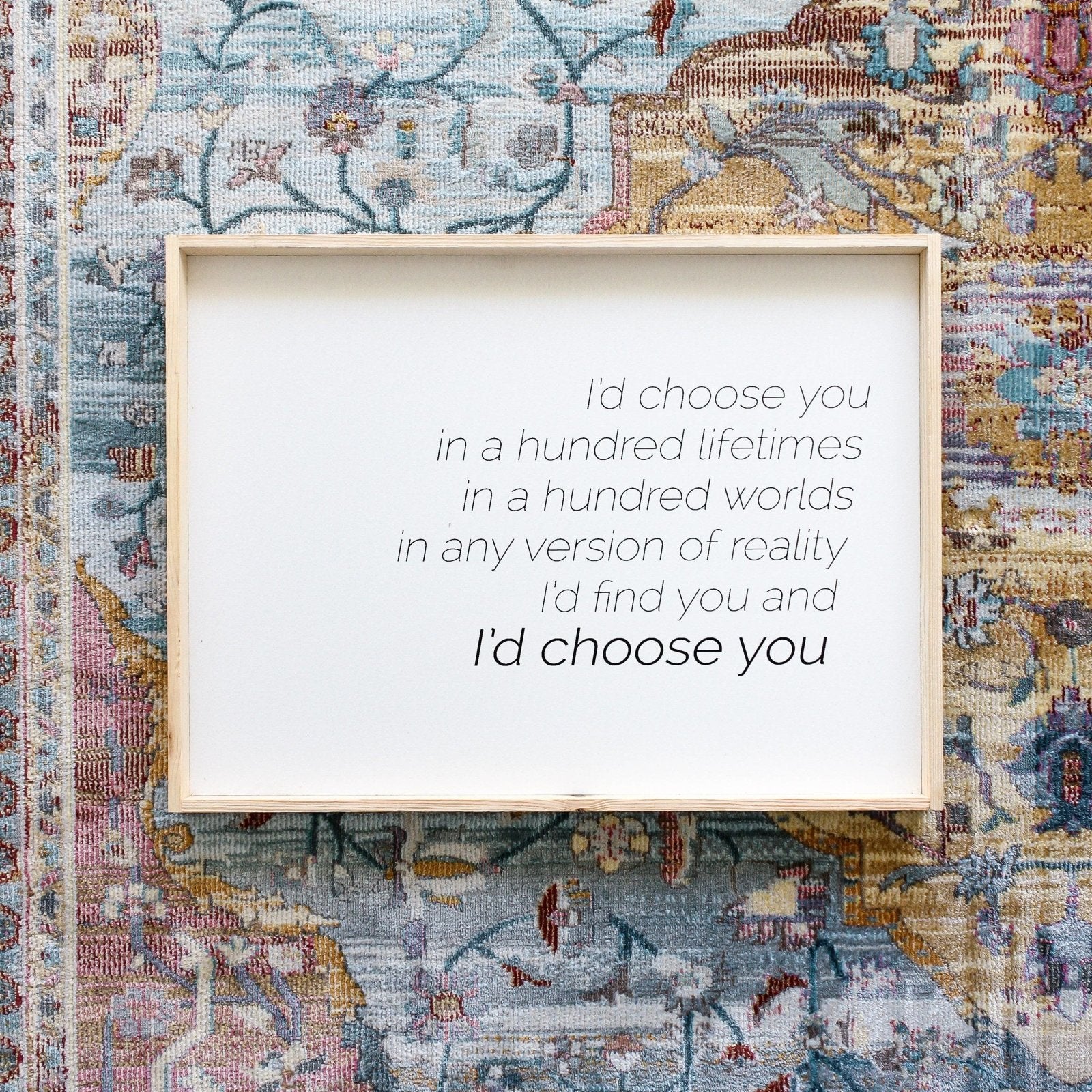 I'd Choose You farmhouse signs, rustic signs, joanna gaines style signs, farmhouse decor, Farmhouse style