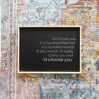 I'd Choose You farmhouse signs, rustic signs, joanna gaines style signs, farmhouse decor, Farmhouse style