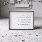 I'd Choose You farmhouse signs, rustic signs, joanna gaines style signs, farmhouse decor, Farmhouse style